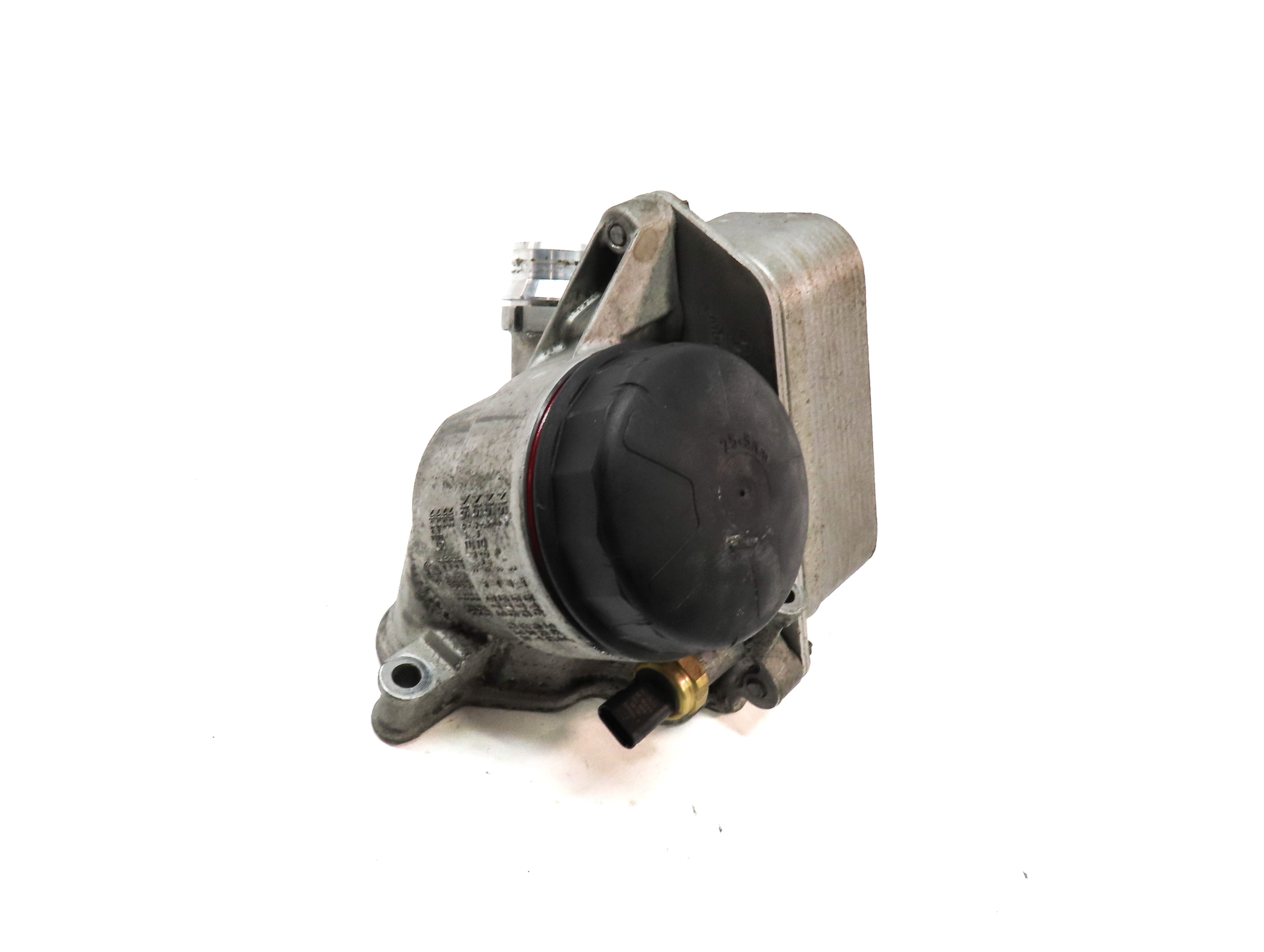 2012 BMW X5 (E70) 3.0T (N55) ENGINE OIL FILTER HOUSING w/ OIL COOLER w/ CAP — exact item pictured